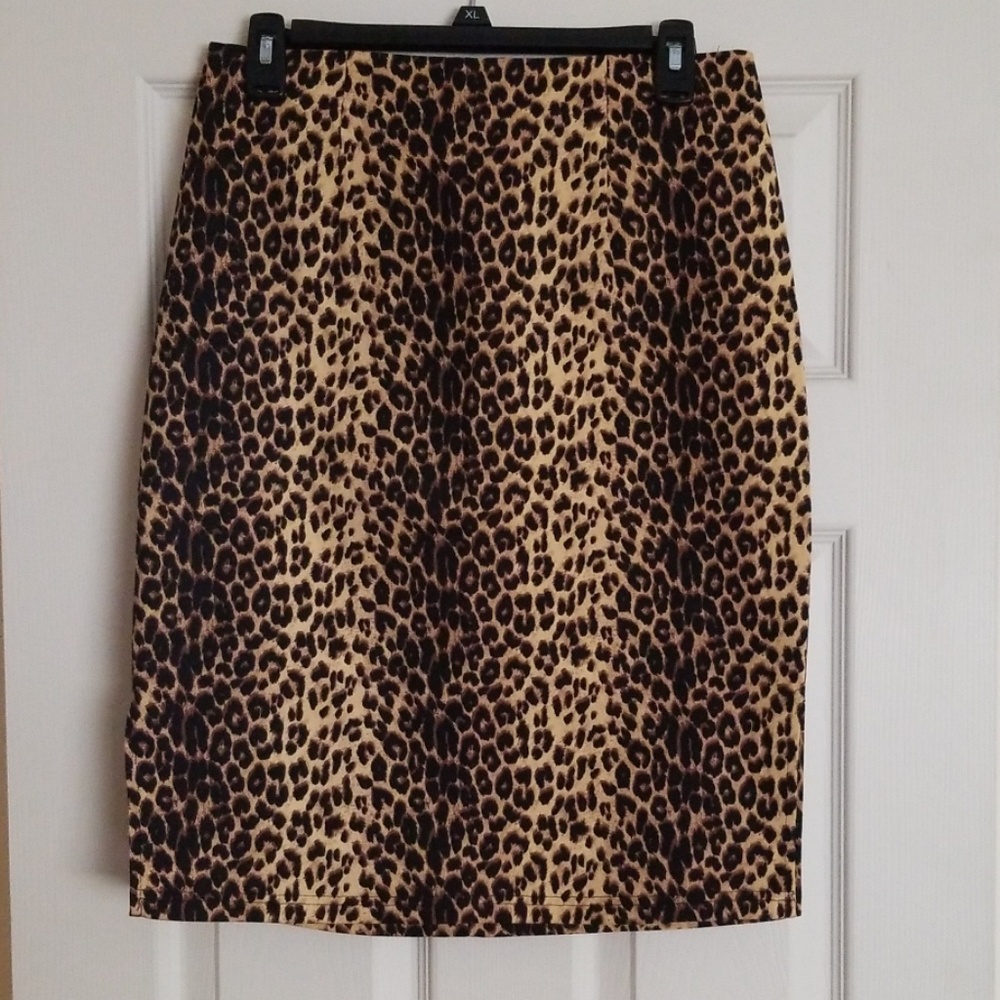 Animal print skirt